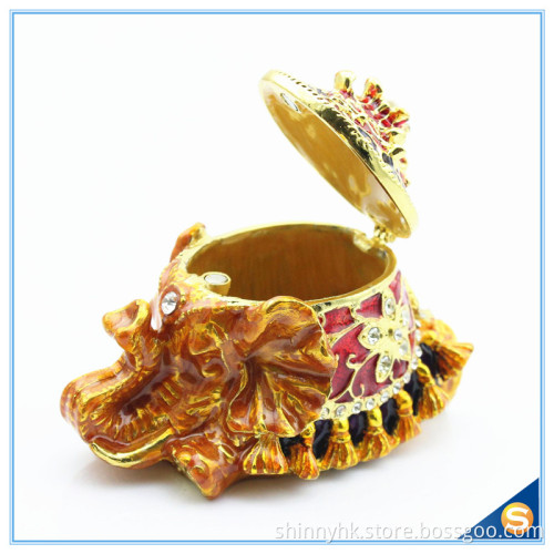 Fashion Elephant Design With Pearl High Quality Trinket Box Wholesale SCJ431